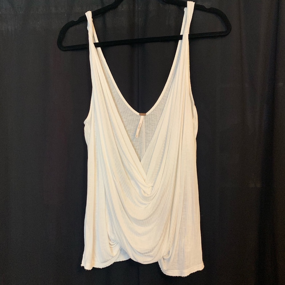 Free People Twist Front Sheer Top Size M